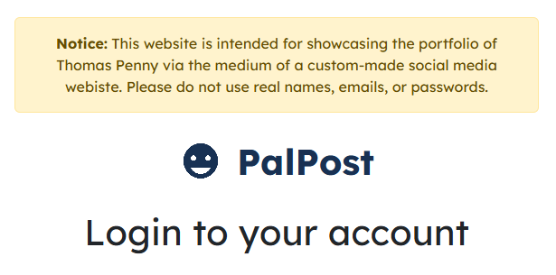 Screenshot of web app